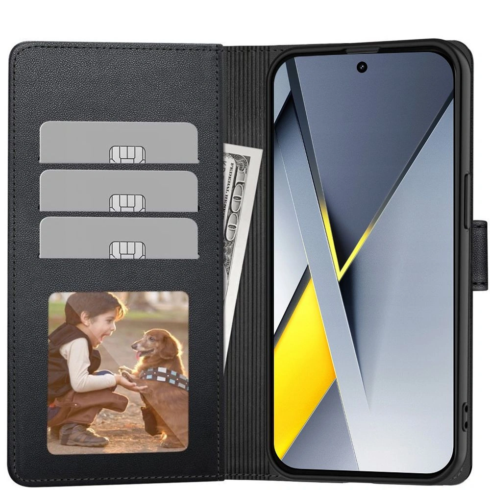 Knížkové pouzdro Tech-Protect Wallet Xiaomi Poco F8 Pro Black