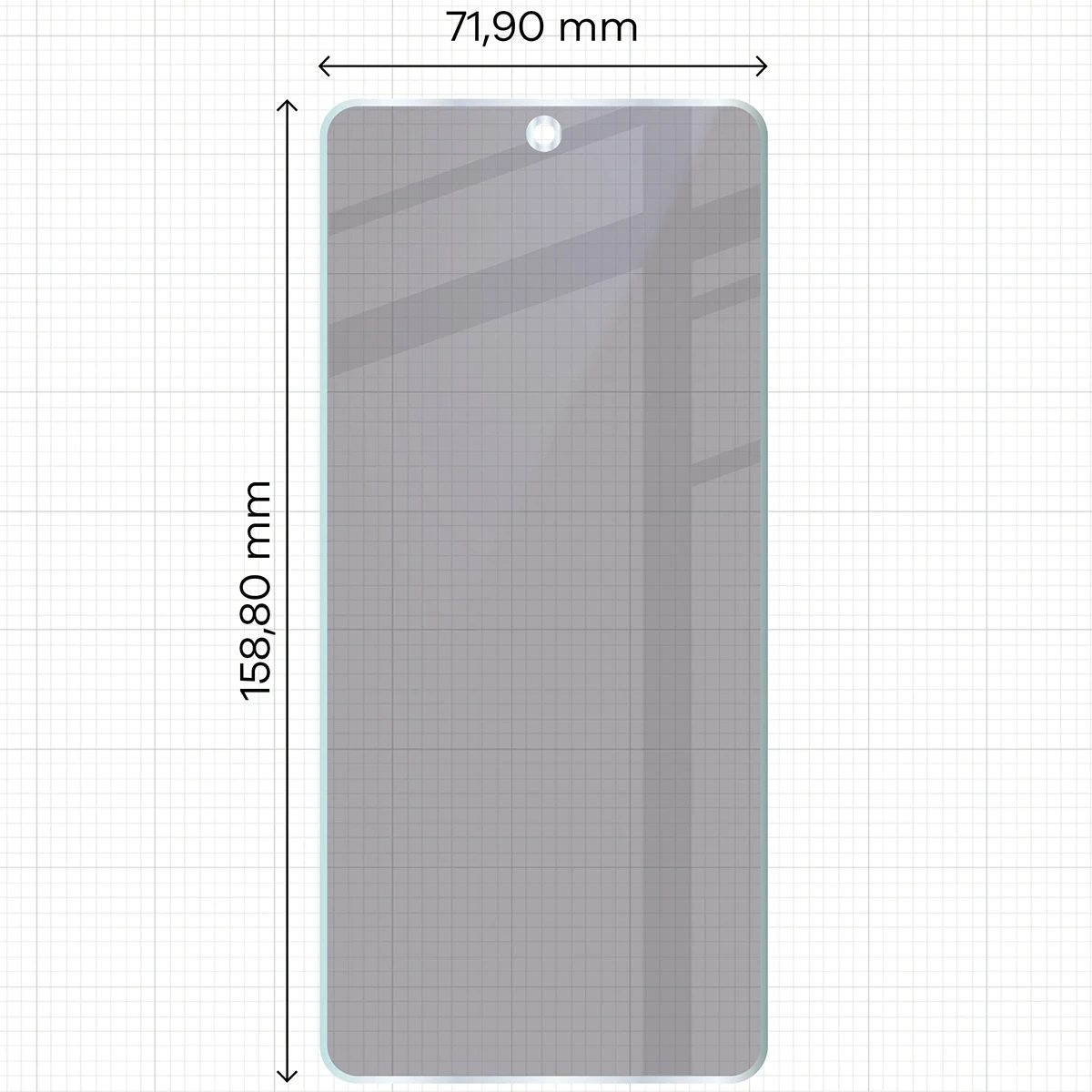 Ochranné sklo Bizon Glass Mule Shadow Vivo V50 Lite 4G matte