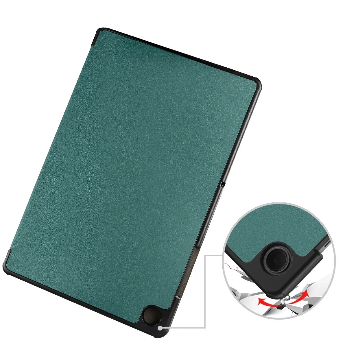 Kryt Bizon Case Tab Croc Samsung Galaxy Tab A11+ Plus / A9+ Plus dark green