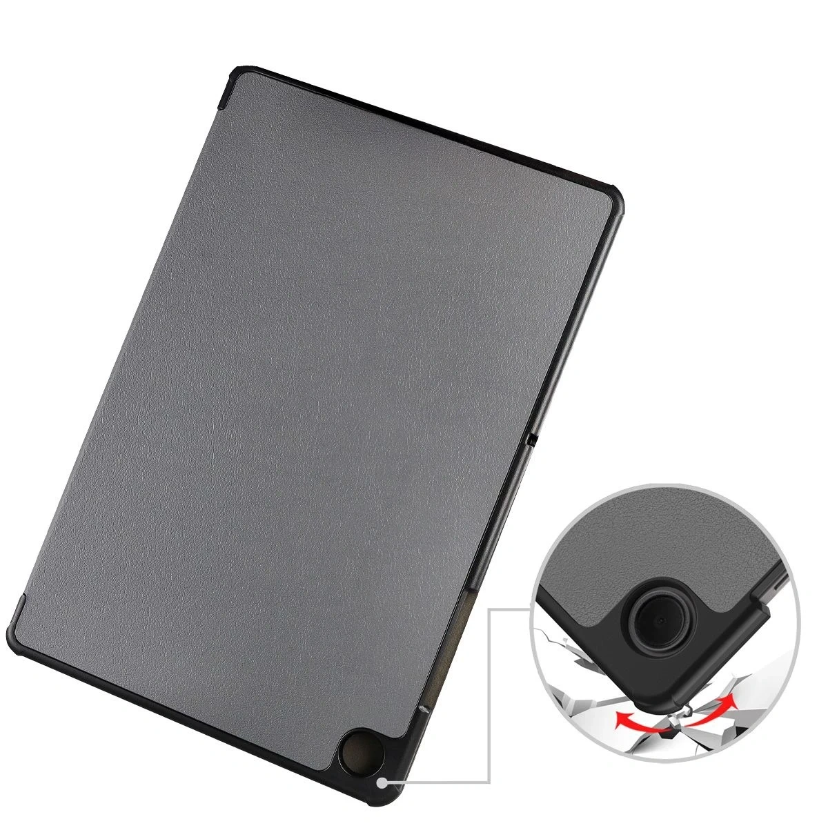 Kryt Bizon Case Tab Croc Samsung Galaxy Tab A11+ Plus / A9+ Plus gray