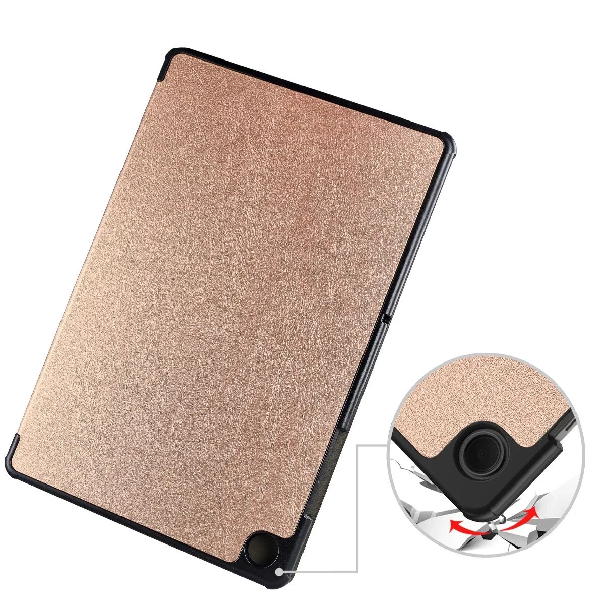 Kryt Bizon Case Tab Croc Samsung Galaxy Tab A11+ Plus / A9+ Plus rose-gold