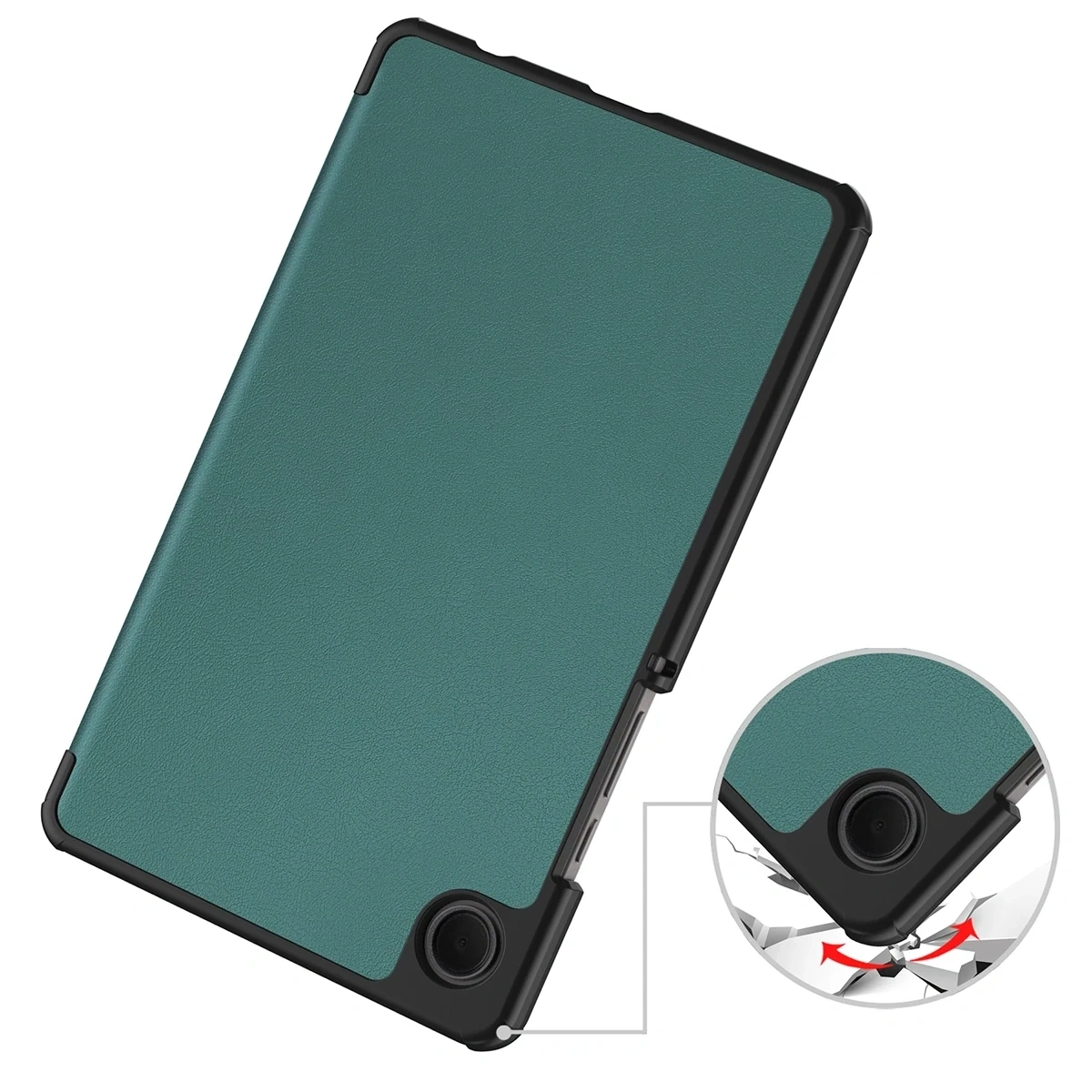 Kryt Bizon Case Tab Croc Samsung Galaxy Tab A11 / A9 dark green