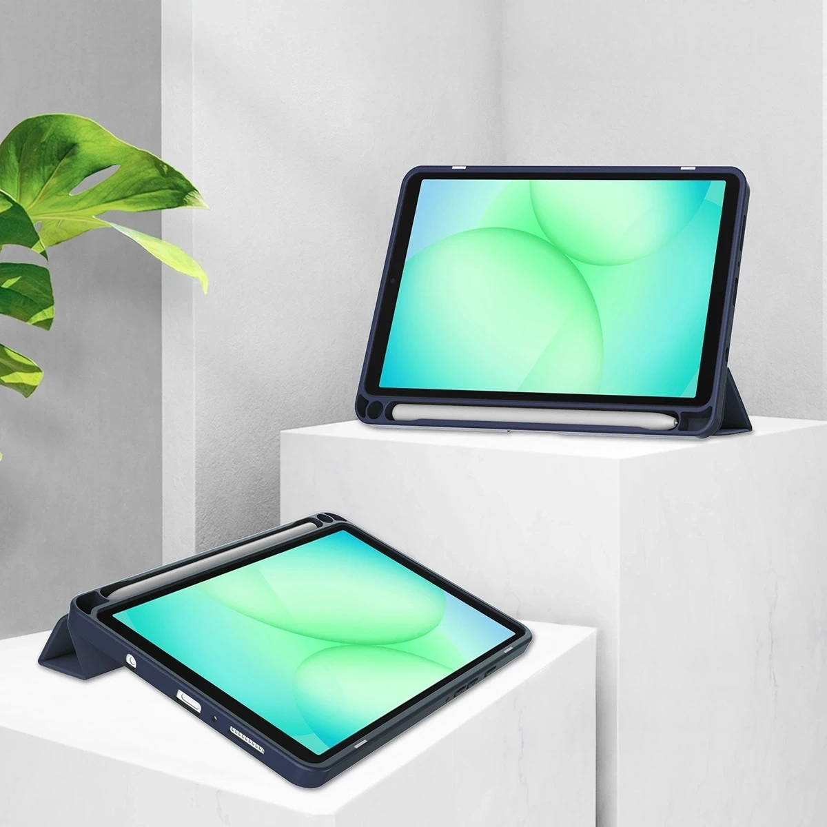 Kryt Bizon Case Tab Clear Matt Samsung Galaxy Tab A11 / A9 navy blue