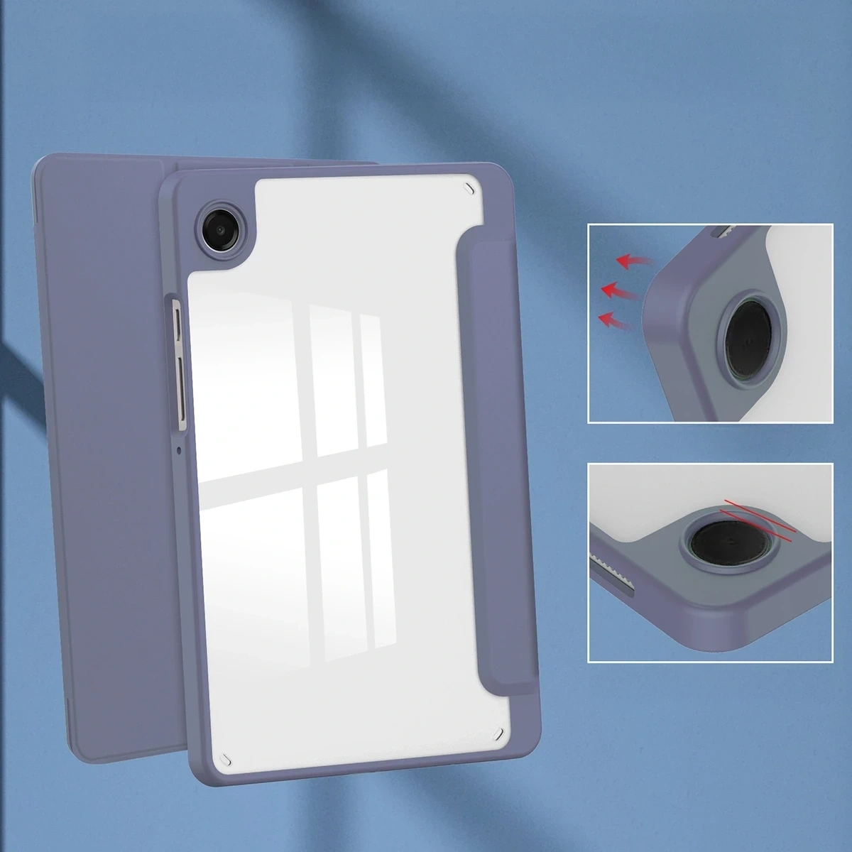 Kryt Bizon Case Tab Clear Matt Samsung Galaxy Tab A11 / A9 lavender