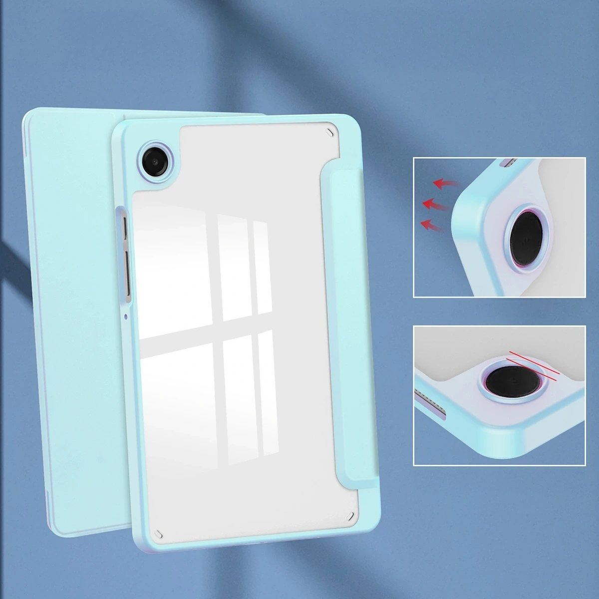 Kryt Bizon Case Tab Clear Matt Samsung Galaxy Tab A11 / A9 blue