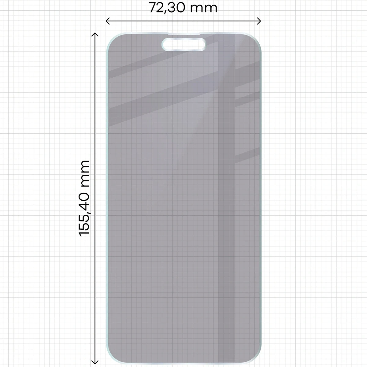 Ochranné sklo Bizon Glass Mule Shadow Apple iPhone 15 Pro Max matte