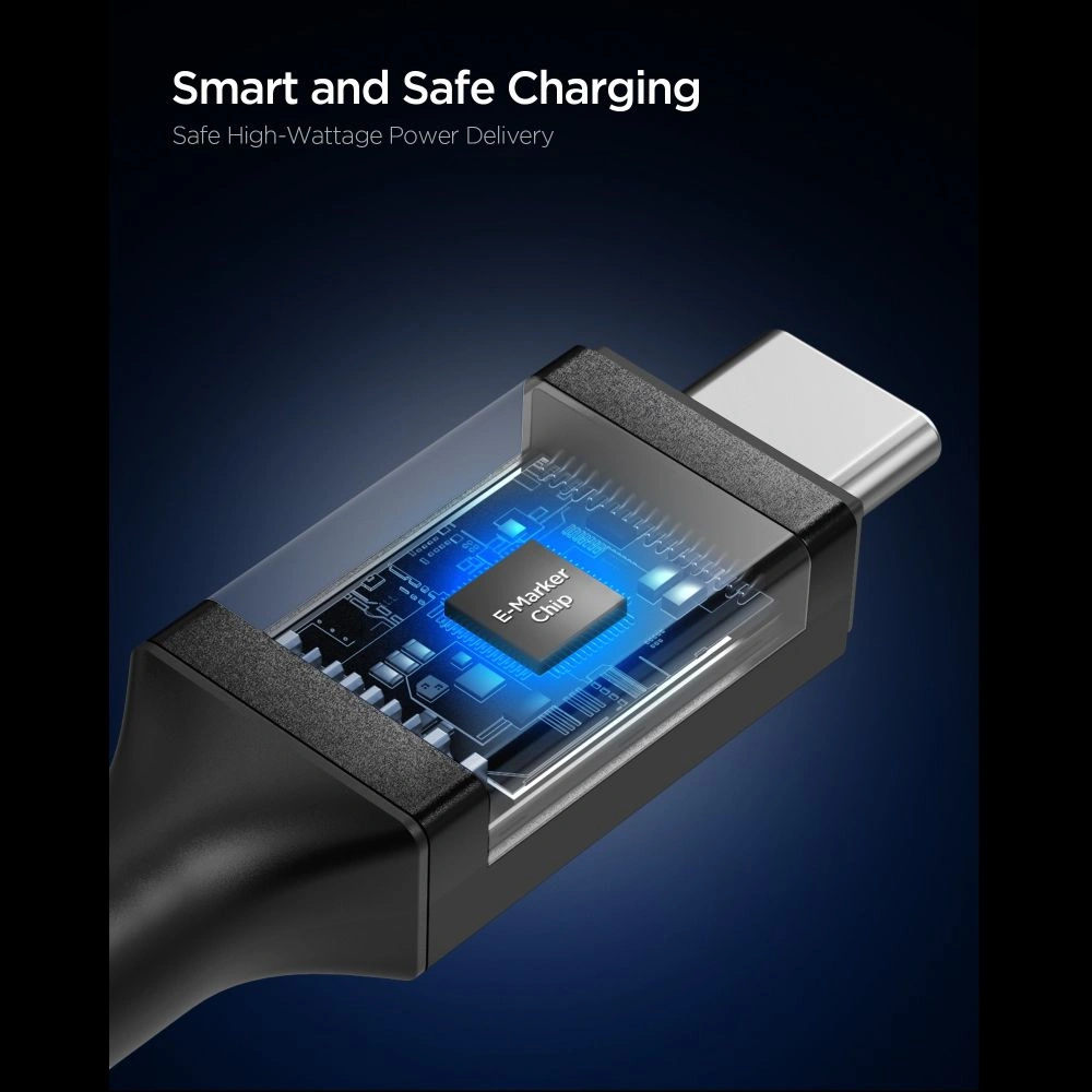 Spigen EB24012CC Essential USB-C Cable 240W 120cm Black