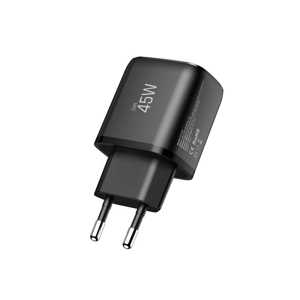 Síťová nabíječka Tech-Protect NCA45W-GAN USB-A, USB-C Network Charger PD 45W / QC3.0 Black