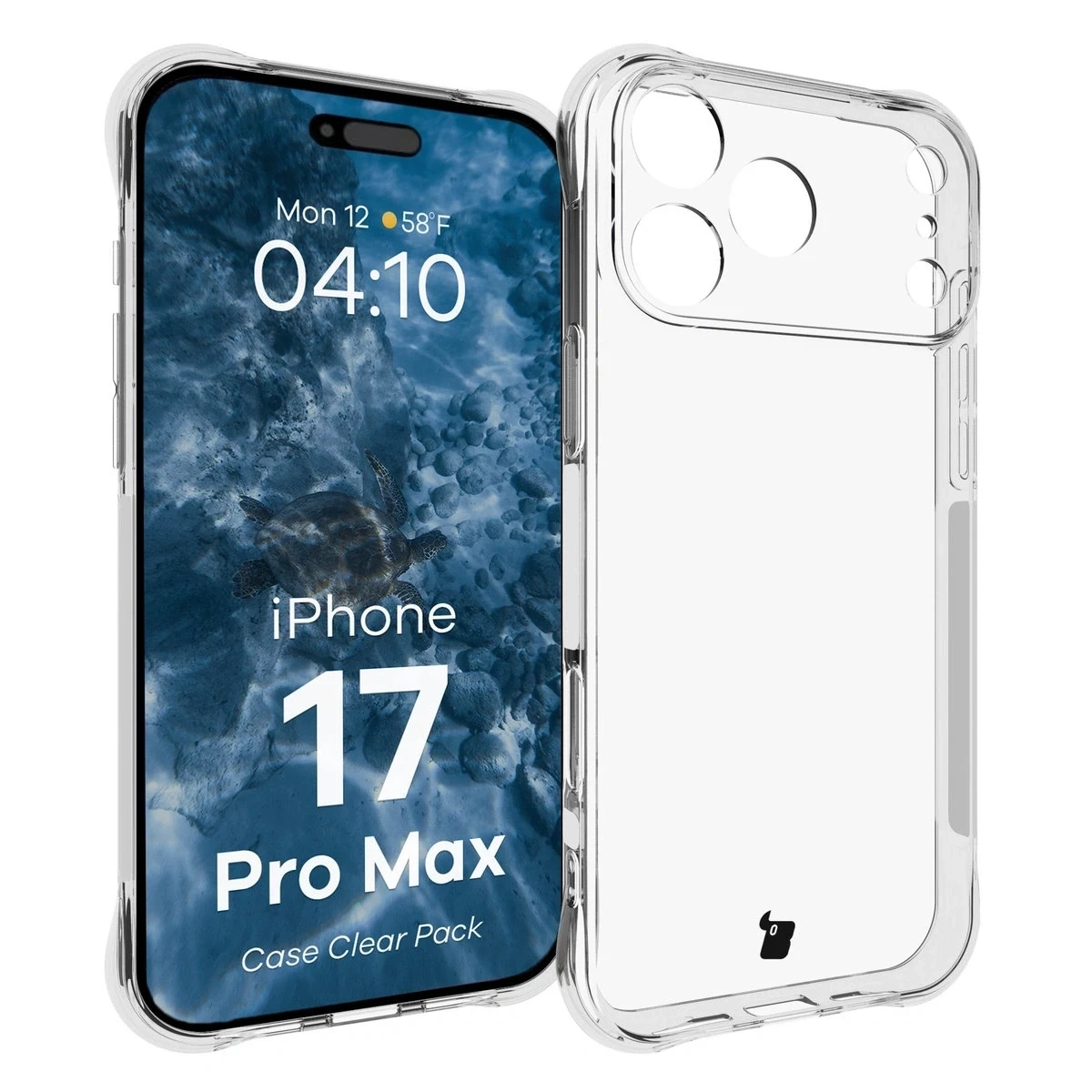 Kryt Bizon Case Clear Pack case + 2x tempered glass Apple iPhone 17 Pro Max
