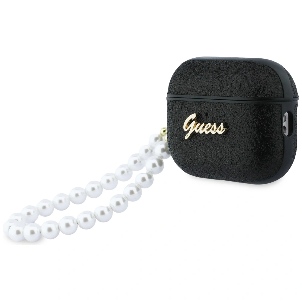 Kryt Guess Glitter Pearl Strap Apple AirPods Pro 3 black