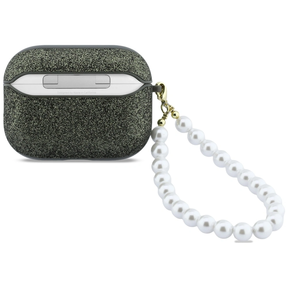 Kryt Guess Glitter Pearl Strap Apple AirPods Pro 3 khaki