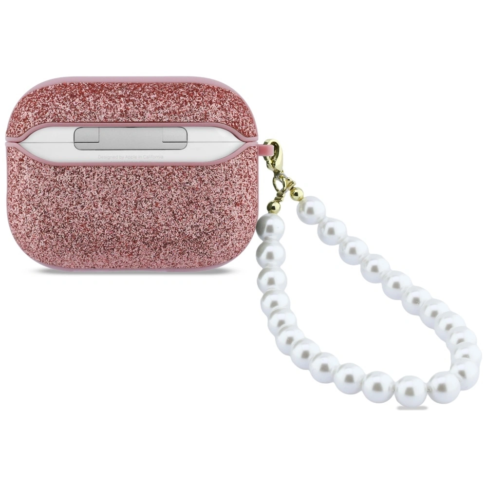 Kryt Guess Glitter Pearl Strap Apple AirPods Pro 3 pink