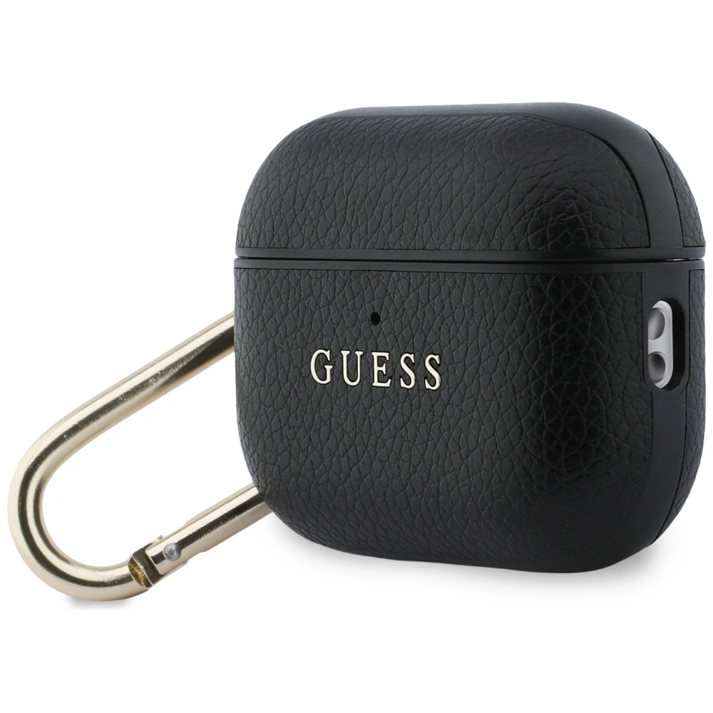 Kryt Guess Grained Classic Logo Apple AirPods Pro 3 black