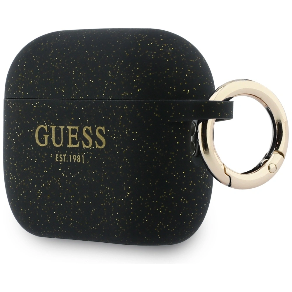 Kryt Guess Silicone Glitter Ring Apple AirPods Pro 3 black