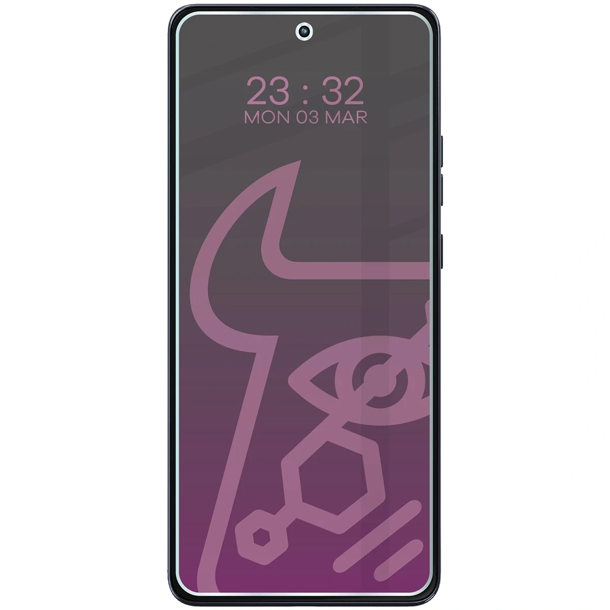 Kryt Prywatyzujące szkło hybrydowe Bizon Glass Mule Shadow do Motorola Moto G86 Power 5G, matowe