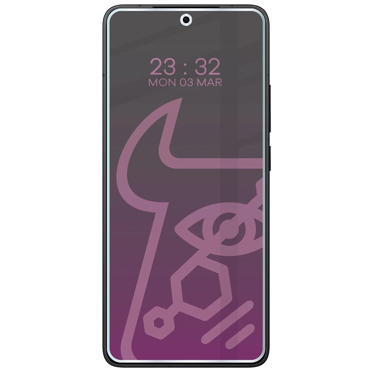 Kryt Prywatyzujące szkło hybrydowe Bizon Glass Mule Shadow do Xiaomi POCO F7 Pro, matowe