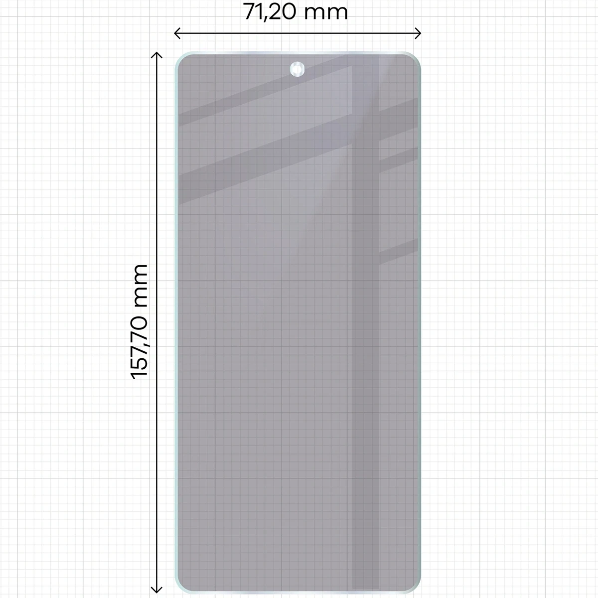 Ochranné sklo Bizon Glass Mule Shadow Oppo Reno13 F matte
