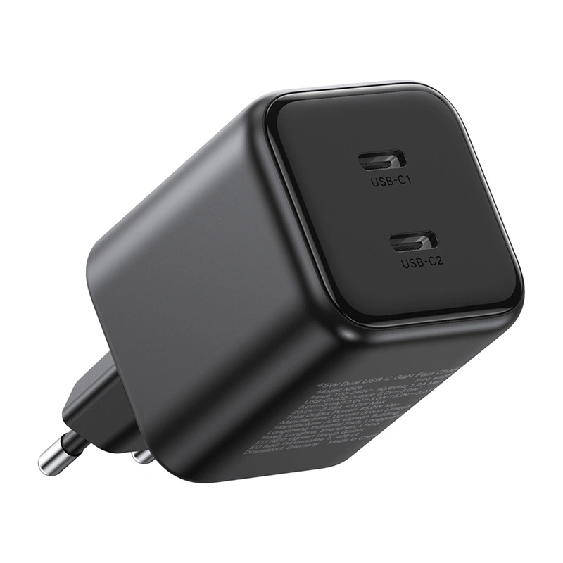 Síťová nabíječka UGREEN Dual Charger 2xUSB-C GaN 45W X526 (black)