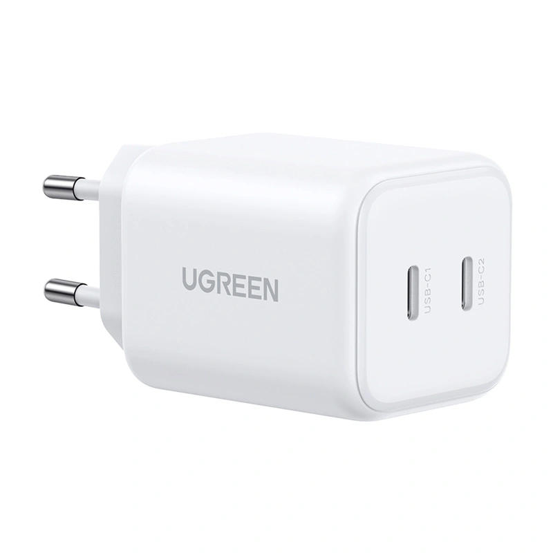Síťová nabíječka UGREEN Dual Charger 2xUSB-C GaN 45W X526 (white)