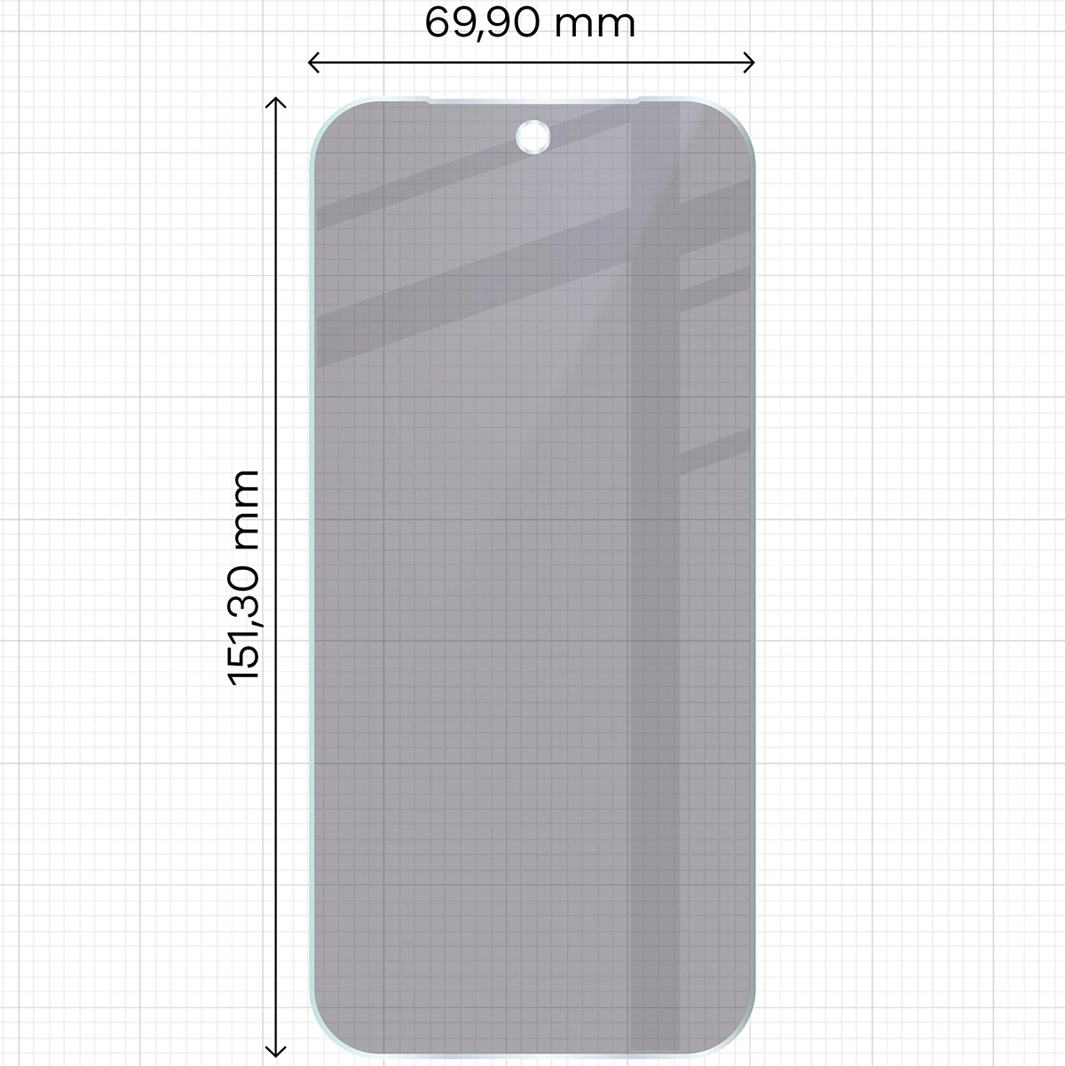 Ochranné sklo Bizon Glass Mule Shadow Google Pixel 9a matte