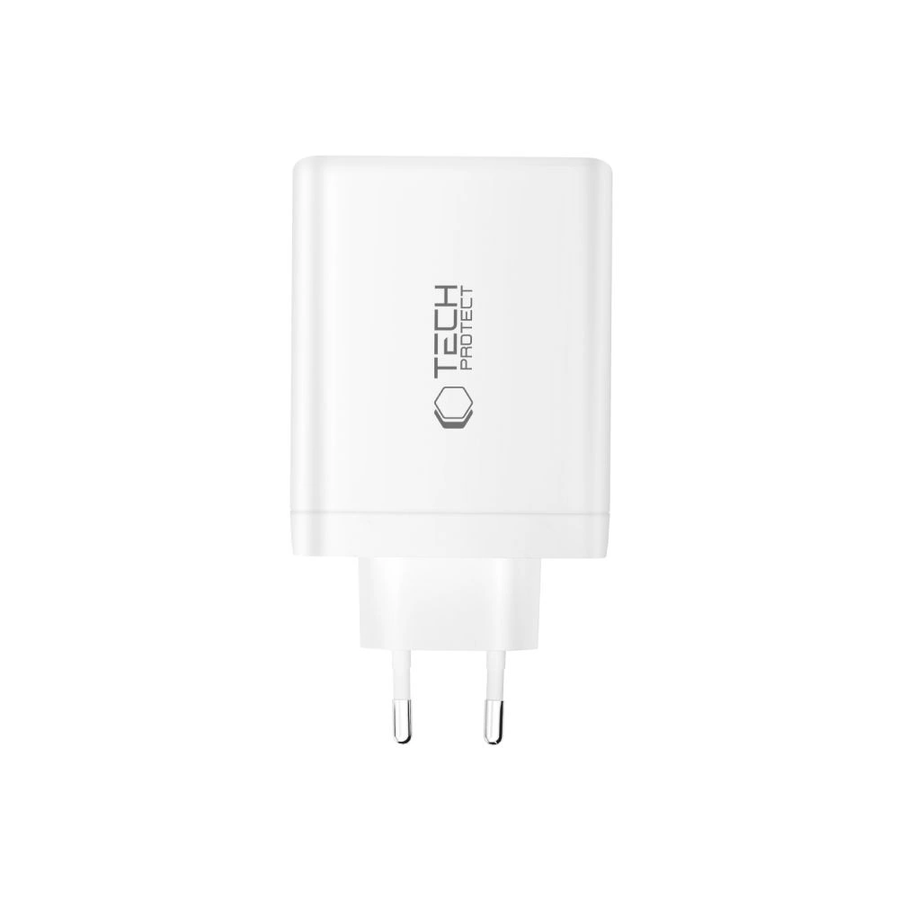 Síťová nabíječka Tech-Protect NC120W-GAN 4-port Network Charger PD 120W / QC3.0 White