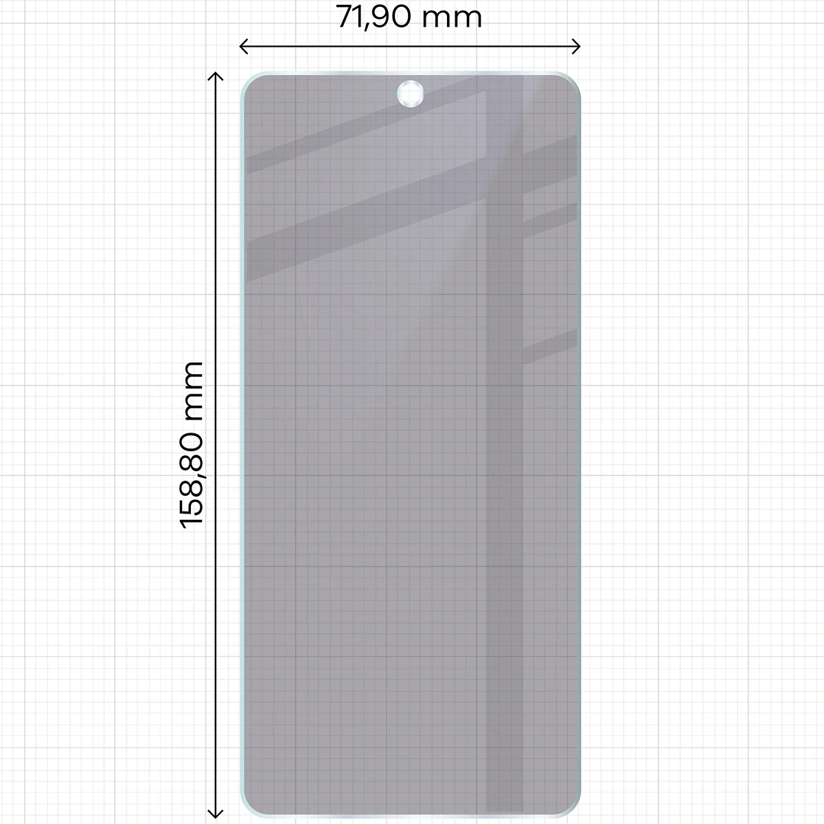 Ochranné sklo Bizon Glass Mule Shadow Vivo V50 Lite 5G matte