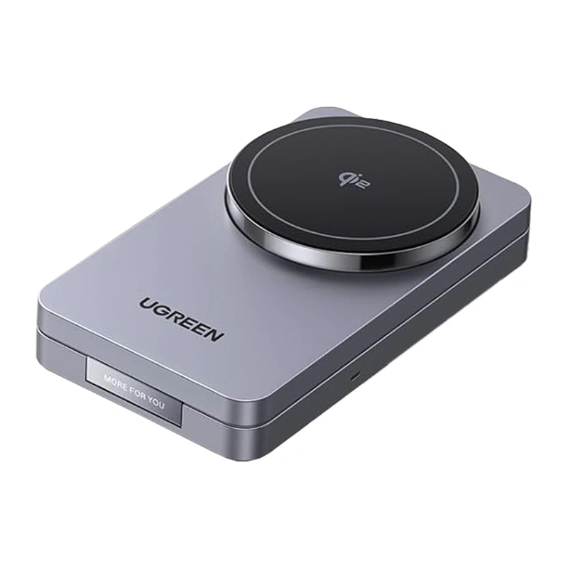 Bezdrátová nabíječka UGREEN W706 2-in-1 Magnetic Wireless Charger MagSafe 15W (black)