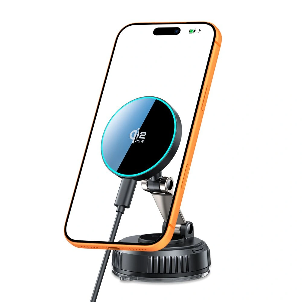 Držák do auta Tech-Protect MM25W-V8 Qi2.2 Magnetic MagSafe Windshield & Dashboard Wireless Charger 25W, Black