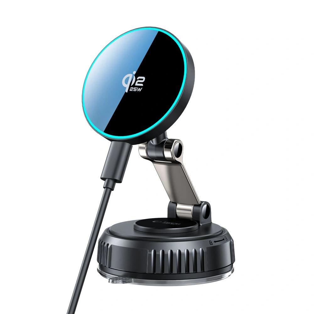 Držák do auta Tech-Protect MM25W-V8 Qi2.2 Magnetic MagSafe Windshield & Dashboard Wireless Charger 25W, Black