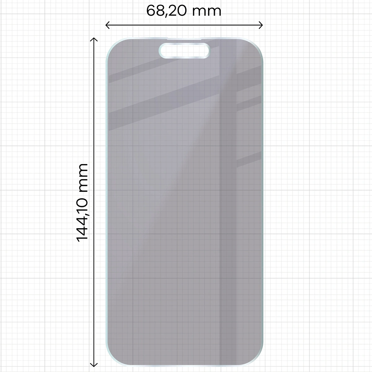 Ochranné sklo Bizon Glass Mule Shadow Apple iPhone 15 matte