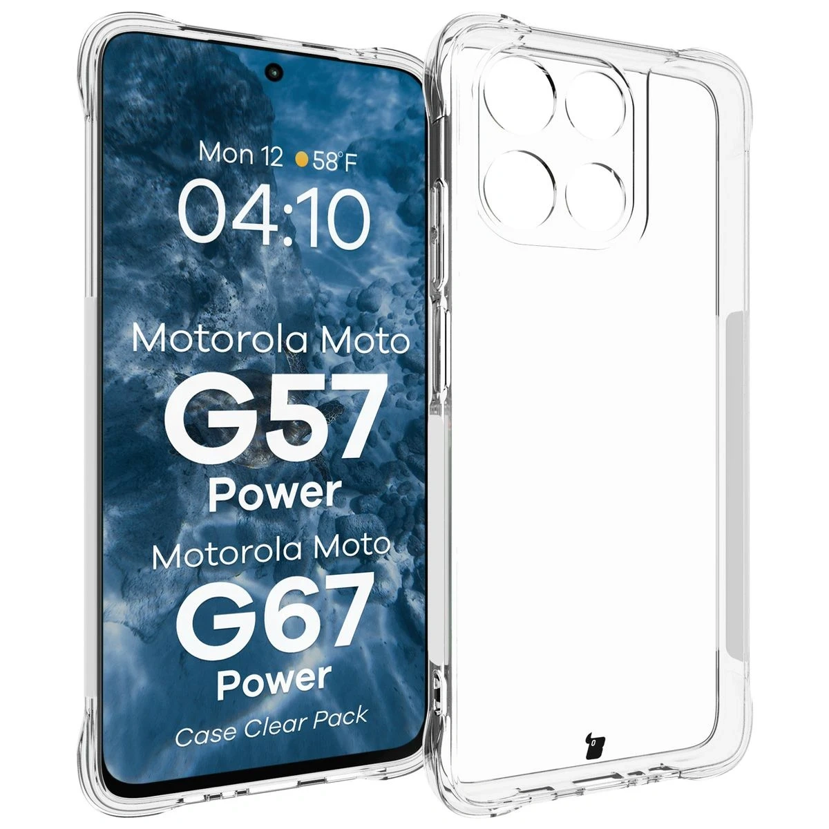 Kryt Bizon Case Clear Pack Motorola Moto G57 Power / G67 Power