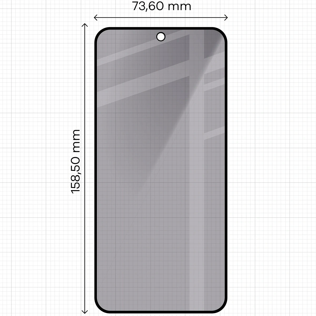Ochranné sklo Bizon Glass Edge Shadow Duo Samsung Galaxy S25 FE / S24 FE / A36 5G / A56 5G tinted with a black frame [2 PACK]