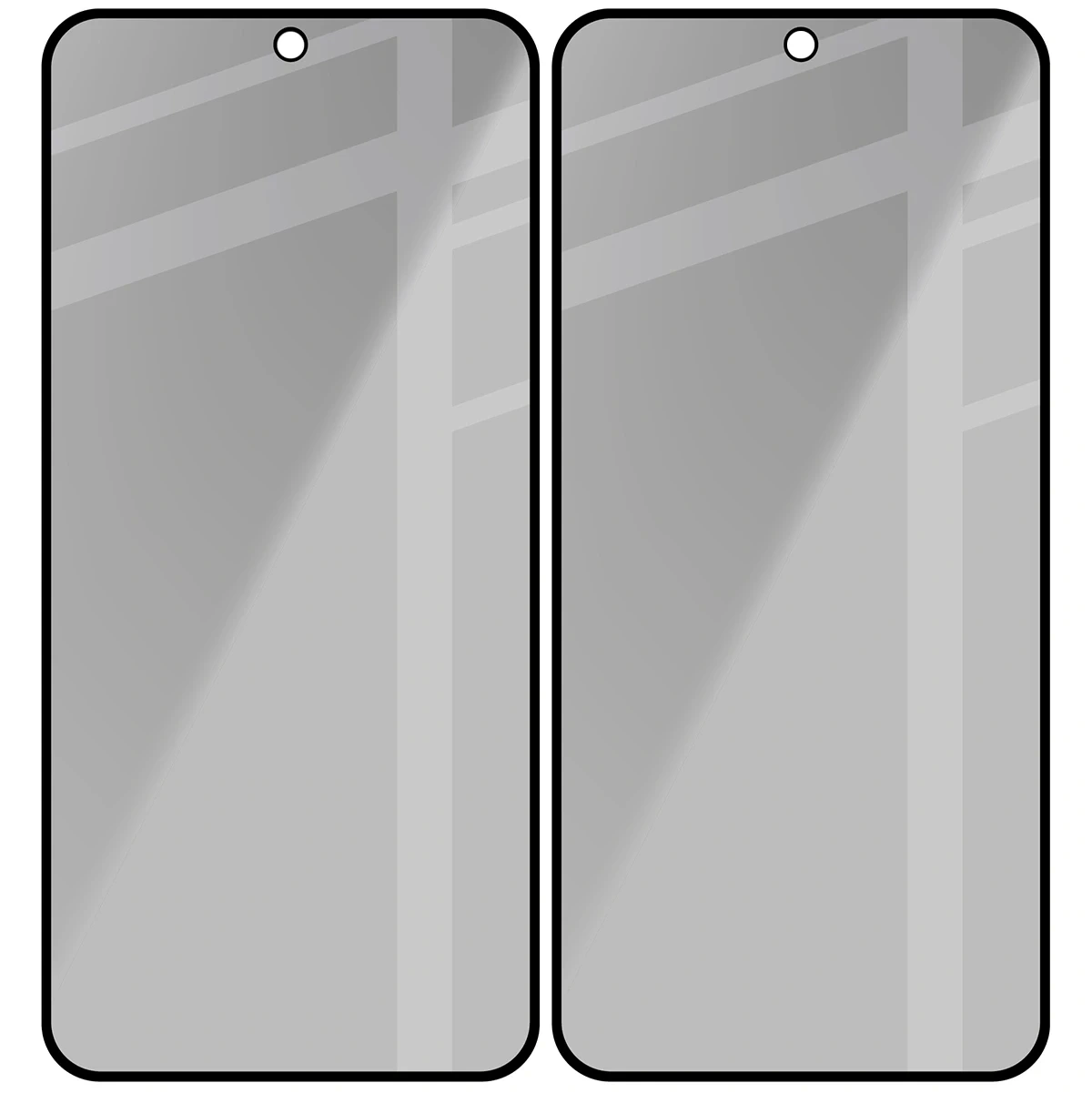 Ochranné sklo Bizon Glass Edge Shadow Duo Samsung Galaxy S25 FE / S24 FE / A36 5G / A56 5G tinted with a black frame [2 PACK]