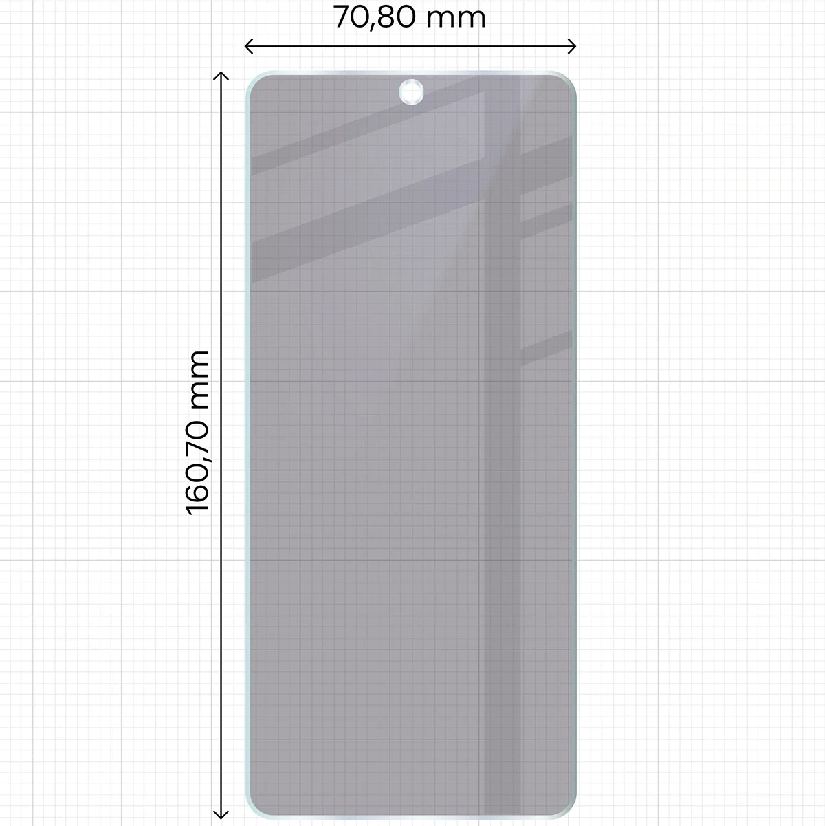 Ochranné sklo Bizon Glass Mule Shadow Motorola Moto G56 5G matte