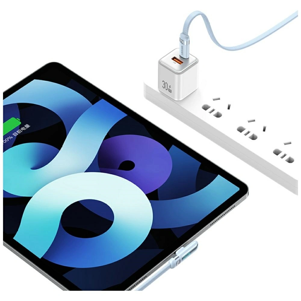 USAMS US-SJ653 PD 100W USB-C / USB-C Cable 1.2m white