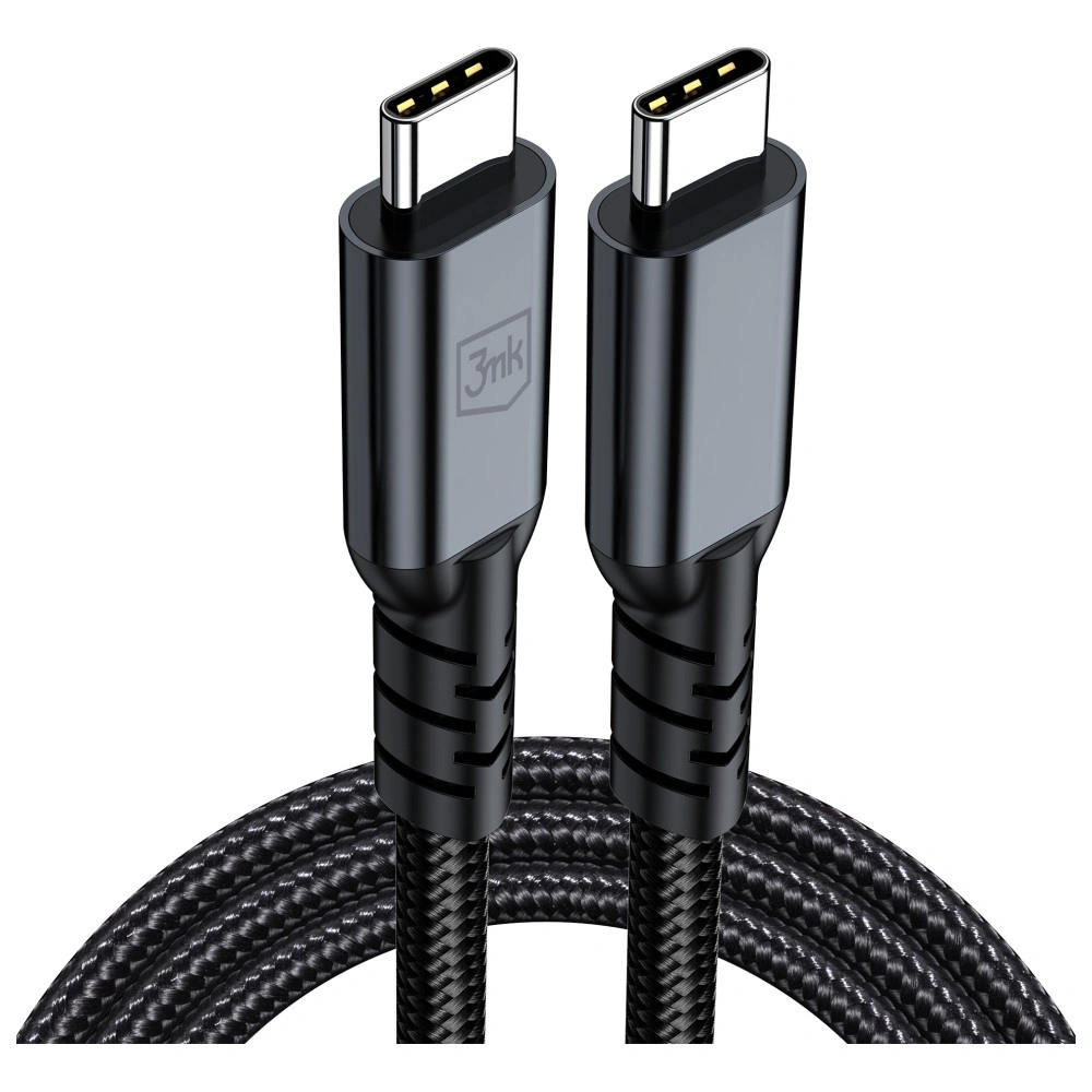 3MK Hyper Cable N-SERIES USB-C Thunderbolt 4 1m 48V/5A 40Gb/s 240W 8K60Hz black