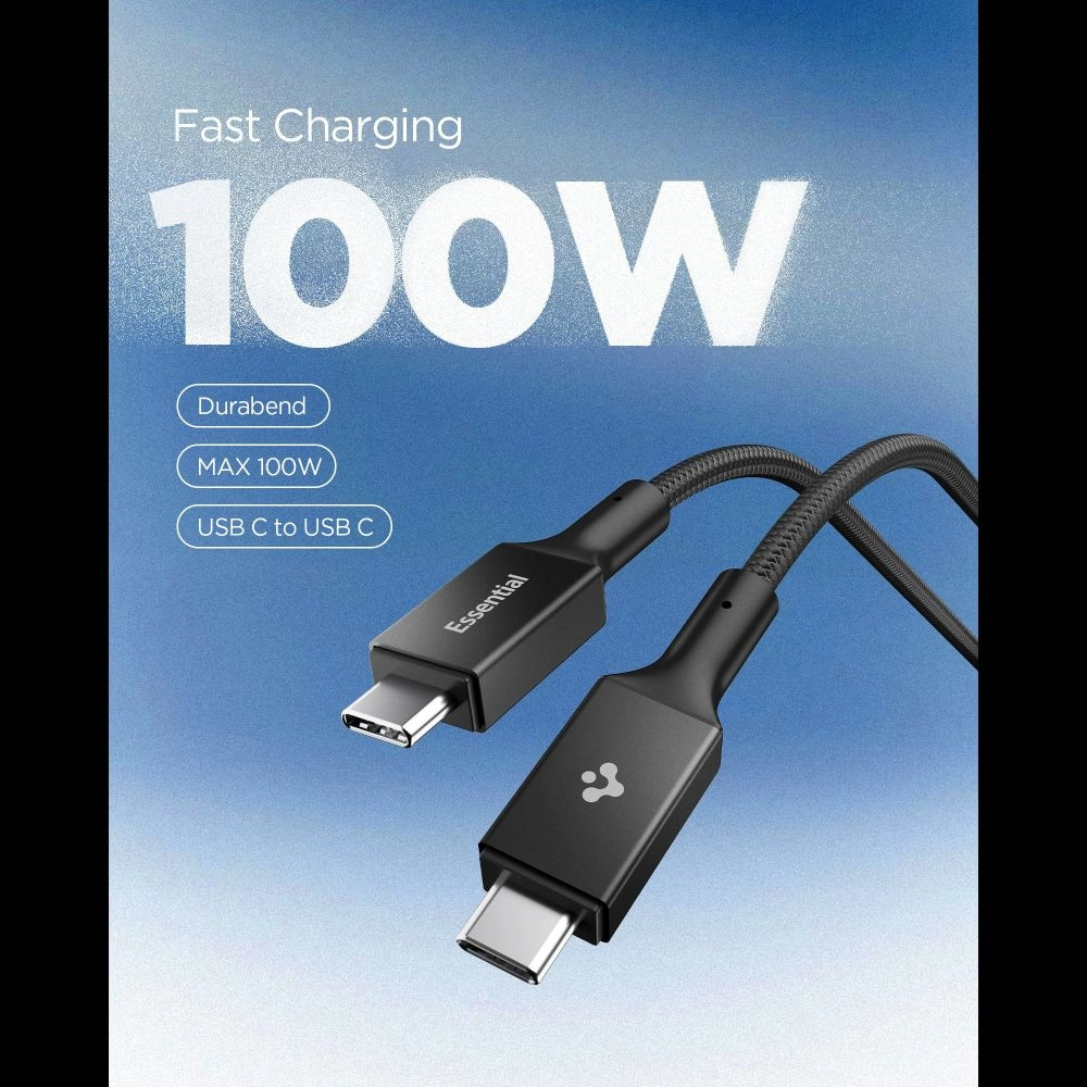 Spigen EB10015CC Essential USB-C Cable 100W 150cm Black