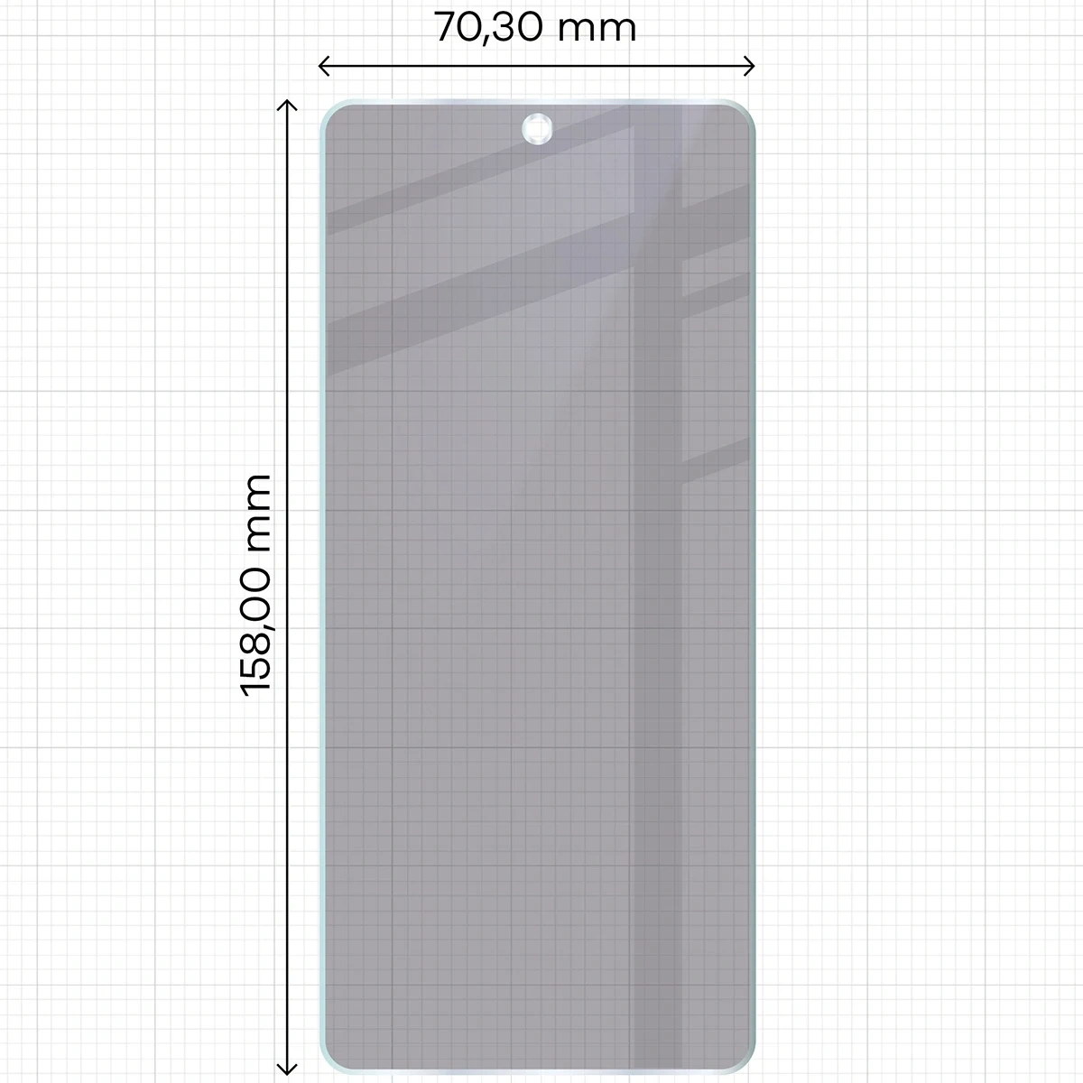 Ochranné sklo Bizon Glass Mule Shadow Oppo Find X8 Pro matte