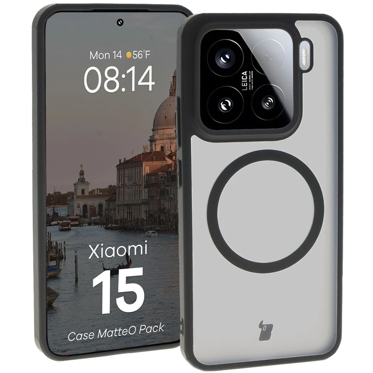 Kryt Bizon MatteO Magnetic Pack Xiaomi 15 smoky black