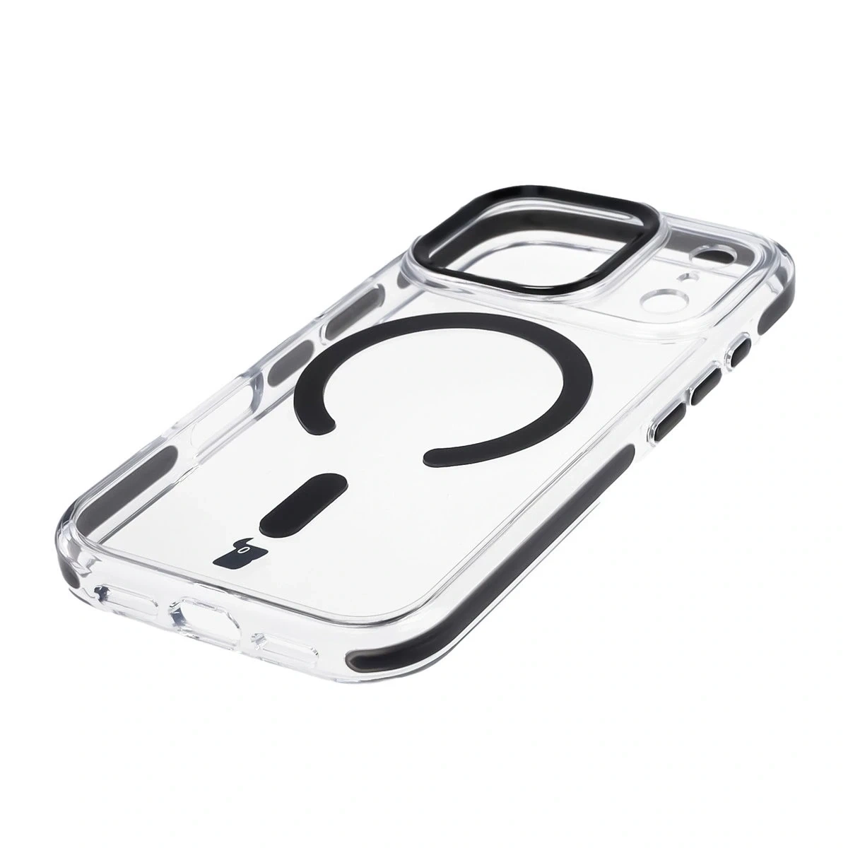 Kryt Bizon Case Marco Magnetic Apple iPhone 17 Pro clear with a black frame