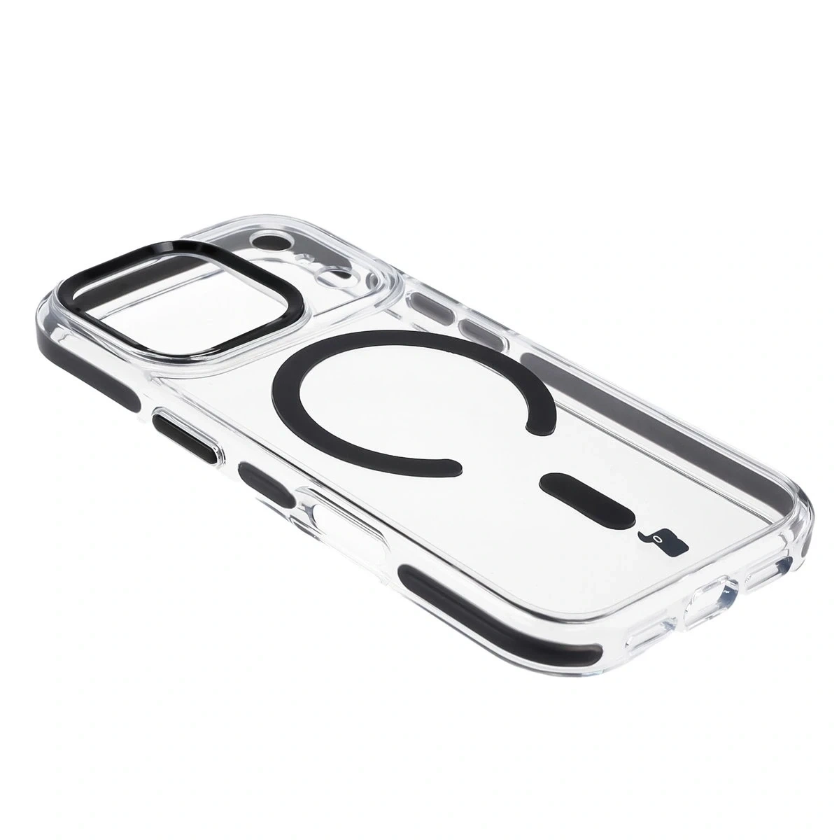 Kryt Bizon Case Marco Magnetic Apple iPhone 17 Pro clear with a black frame