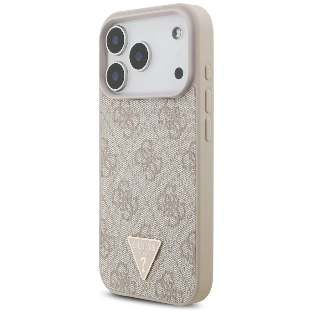 Kryt Guess 4G Strap Triangle Logo MagSafe Apple iPhone 17 Pro pink