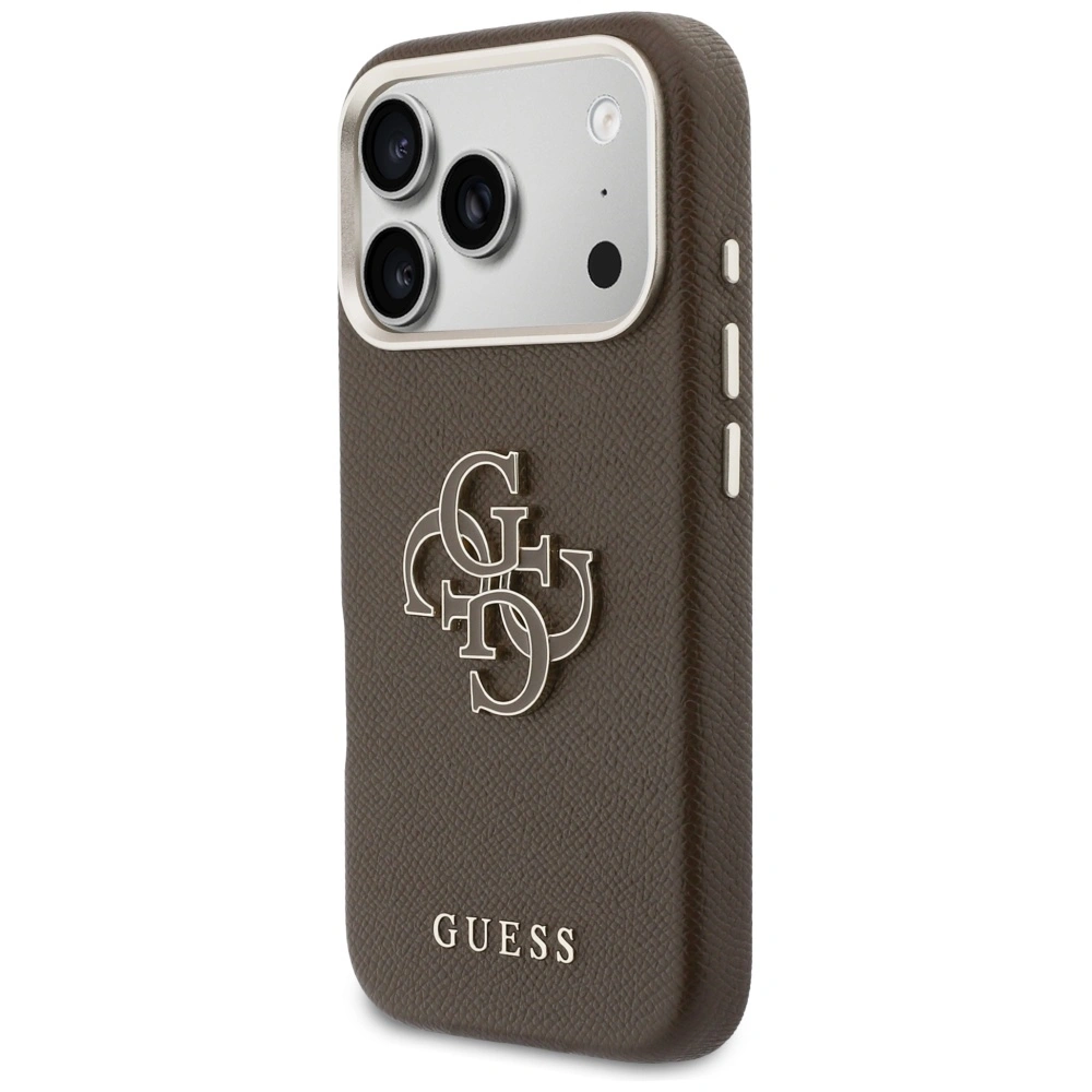 Kryt Guess FW Resin Logo Apple iPhone 17 Pro brown