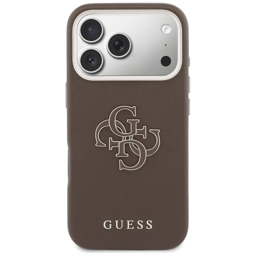 Kryt Guess FW Resin Logo Apple iPhone 17 Pro brown