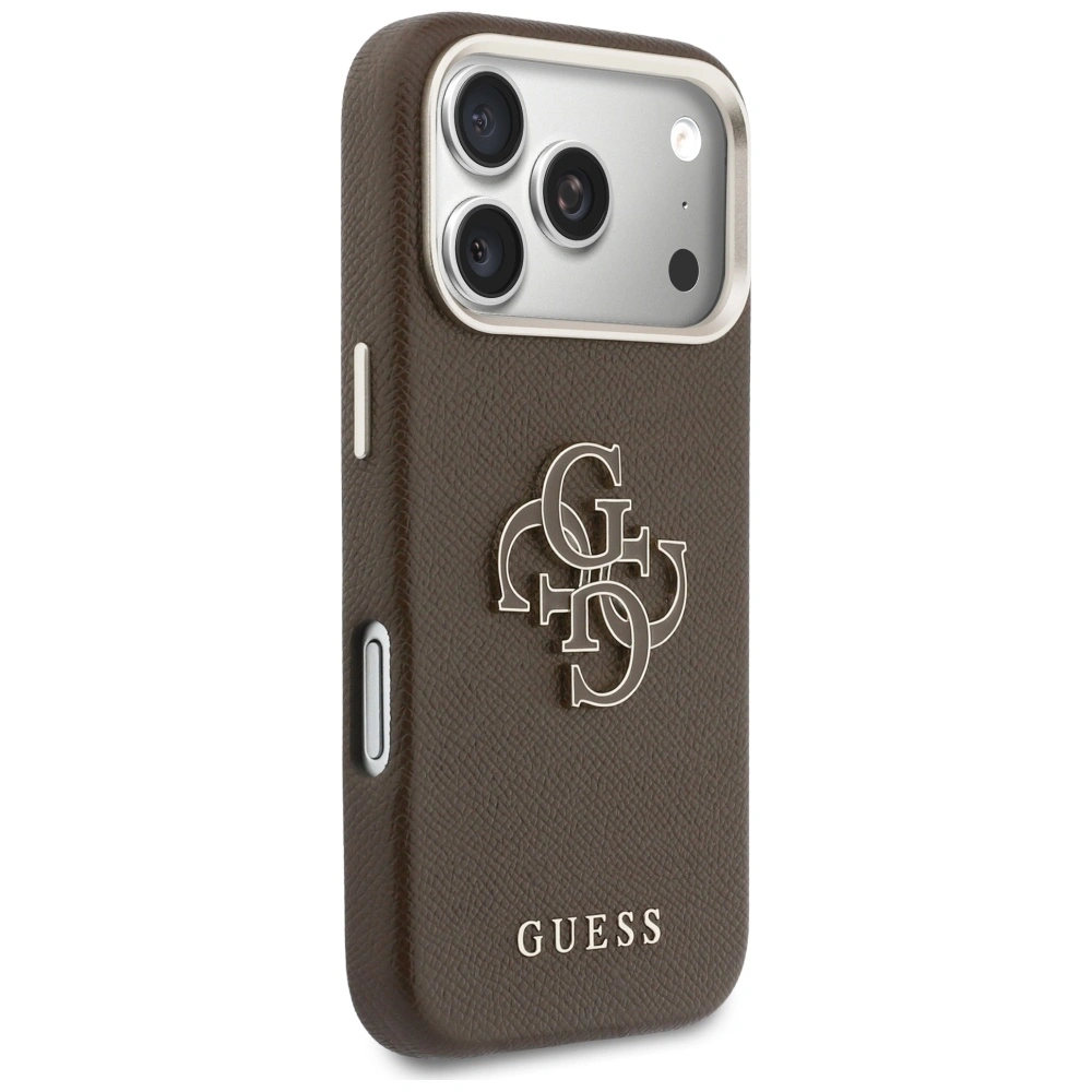 Kryt Guess FW Resin Logo Apple iPhone 17 Pro brown