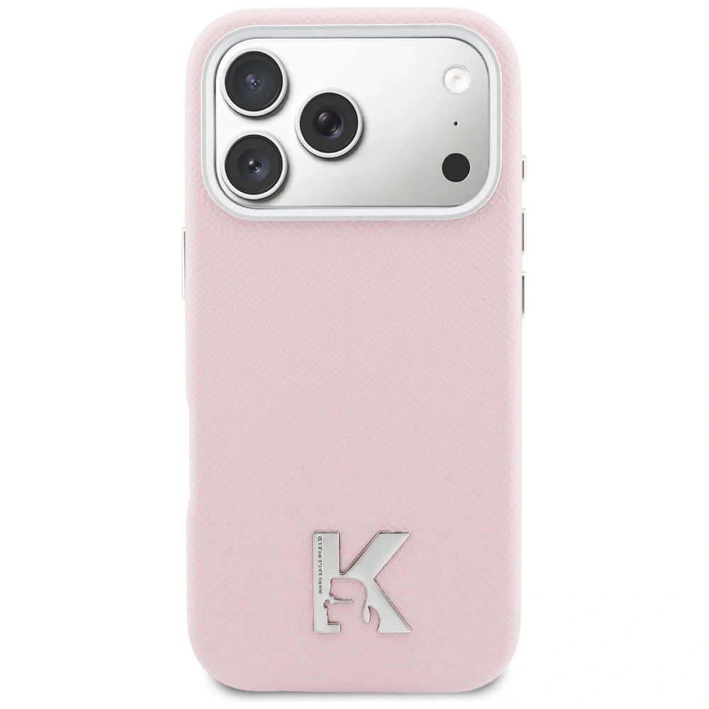 Kryt Karl Lagerfeld Karl Head Logo MagSafe Apple iPhone 17 Pro Max pink