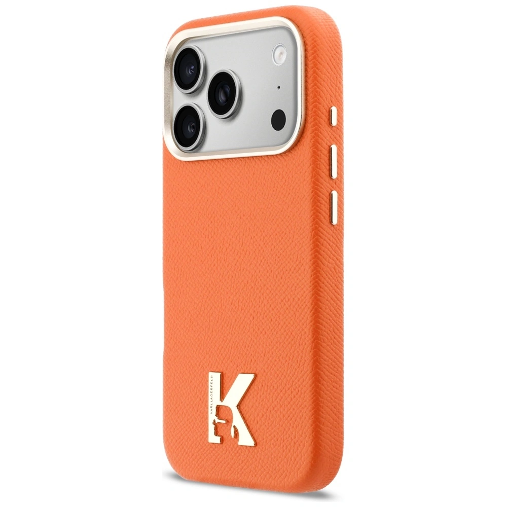 Kryt Karl Lagerfeld Karl Head Logo MagSafe Apple iPhone 17 Pro orange