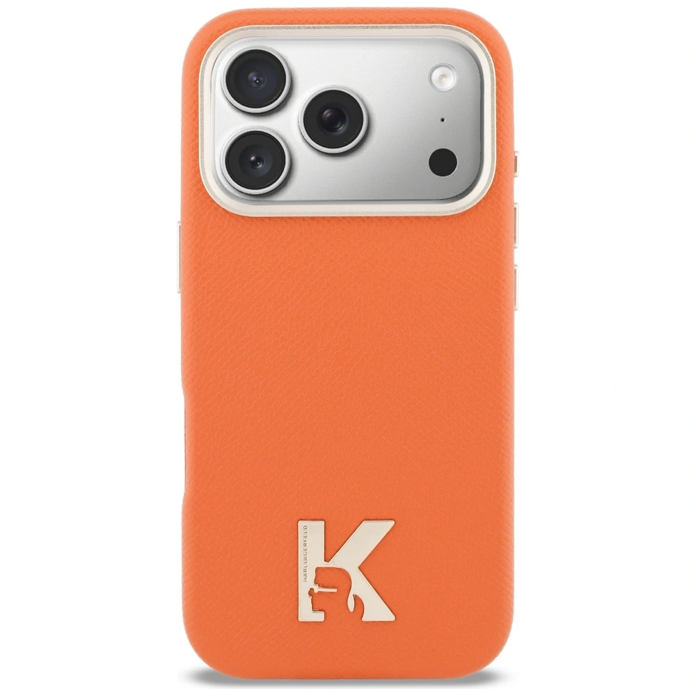 Kryt Karl Lagerfeld Karl Head Logo MagSafe Apple iPhone 17 Pro orange