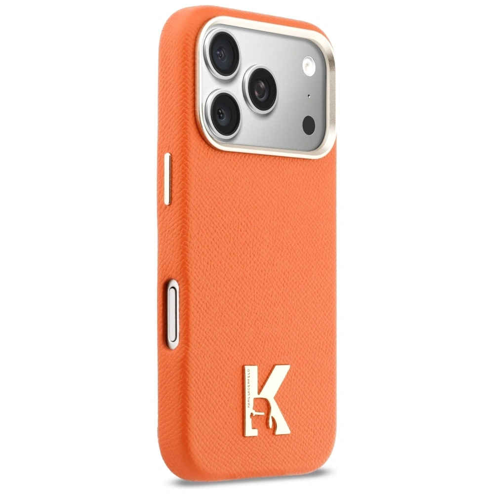 Kryt Karl Lagerfeld Karl Head Logo MagSafe Apple iPhone 17 Pro orange