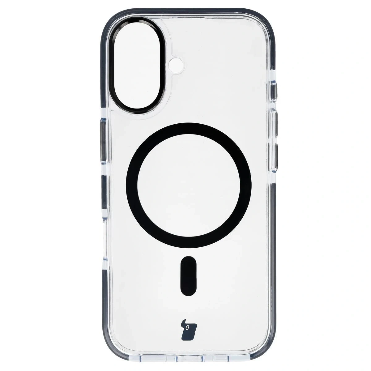 Kryt Bizon Case Marco Magnetic Apple iPhone 17 clear with a black frame